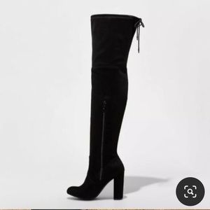 Over the knee heeled boots